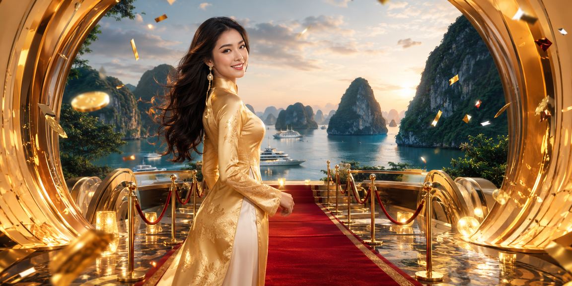 Trải nghiệm cá cược thể thao và casino tại vịnh Hạ Long với trang phục áo dài truyền thống